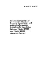 BS PD ISO/IEC TR 29166:2011