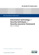 BS PD ISO/IEC TR 15443-2:2012
