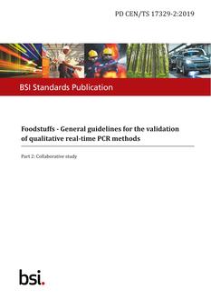 BS PD CEN/TS 17329-2:2019