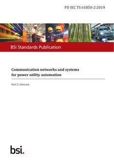 BS PD IEC TS 61850-2:2019