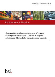 BS PD CEN/TS 17331:2019