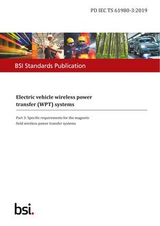 BS PD IEC TS 61980-3:2019