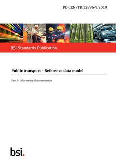 BS PD CEN/TR 12896-9:2019
