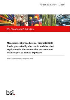 BS PD IEC TS 62764-1:2019