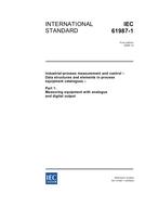 IEC 61987-1 Ed. 1.0 en:2006