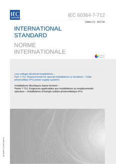 IEC 60364-7-712 Ed. 2.0 b:2017