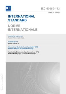 IEC 60050-113 Amd.5 Ed. 1.0 b:2022