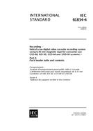 IEC 61834-4 Ed. 1.0 en:1998